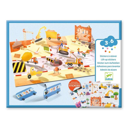 Djeco Create With Stickers - Vehicles
