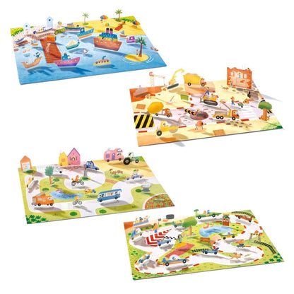 Djeco Create With Stickers - Vehicles