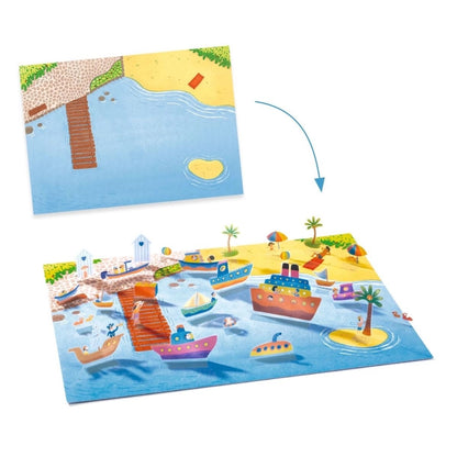 Djeco Create With Stickers - Vehicles