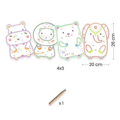 Djeco Magic Colouring - Wild Animals