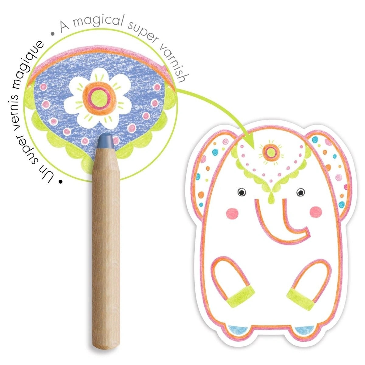 Djeco Magic Colouring - Wild Animals