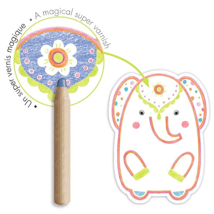 Djeco Magic Colouring - Wild Animals