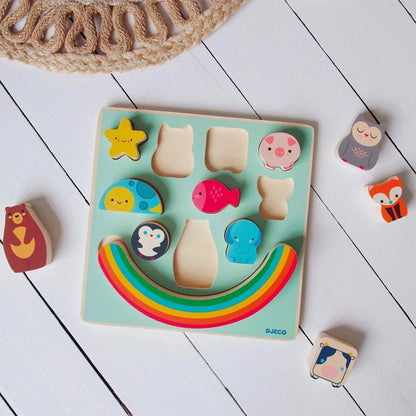 Djeco Relief Puzzle - Puzz & Boom Rainbow