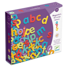 Load image into Gallery viewer, Djeco Wooden Magnetic Letters for fun learning