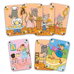 Djeco Happy Family Playing Cards for boys/girls
