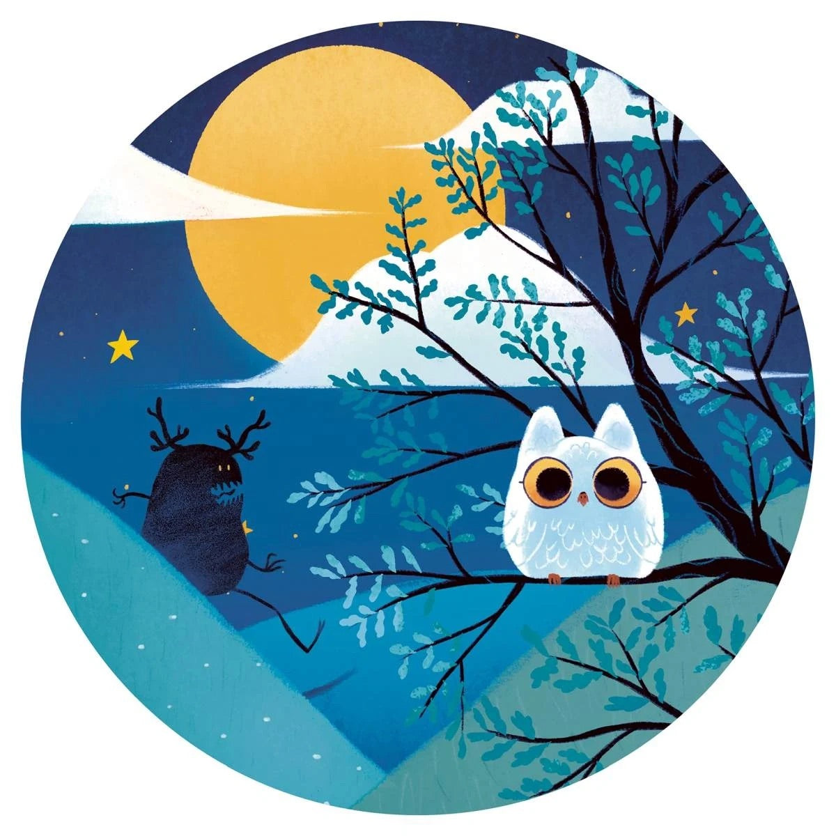 Djeco Silhouette Puzzles - Full Moon Knight