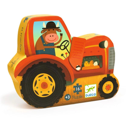 Djeco Silhouette Puzzles - Tractor