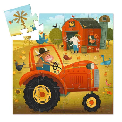 Djeco Silhouette Puzzles - Tractor