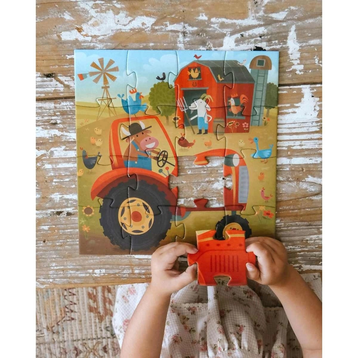 Djeco Silhouette Puzzles - Tractor