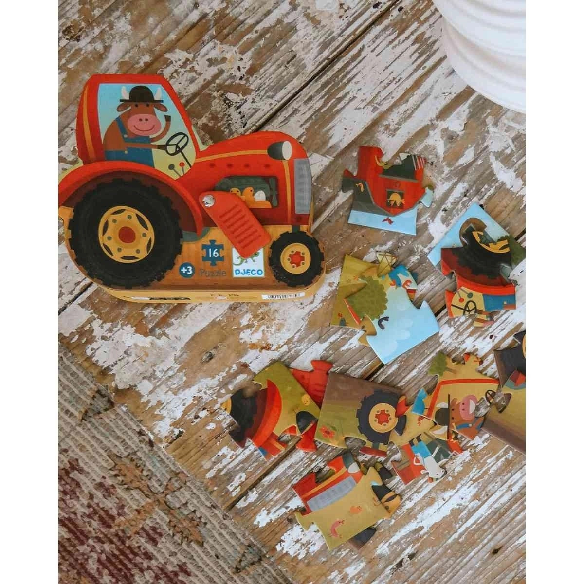 Djeco Silhouette Puzzles - Tractor