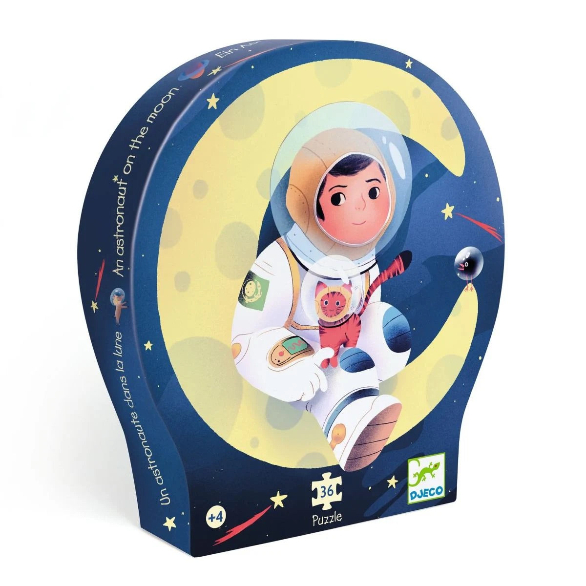 Djeco Silhouette Puzzles - An Astronaut On The Moon