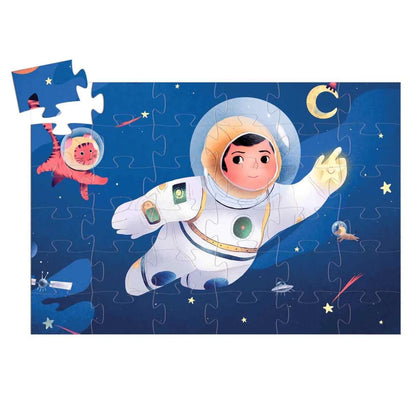 Djeco Silhouette Puzzles - An Astronaut On The Moon