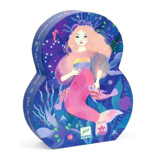 Djeco Silhouette Puzzles - Ella The Mermaid