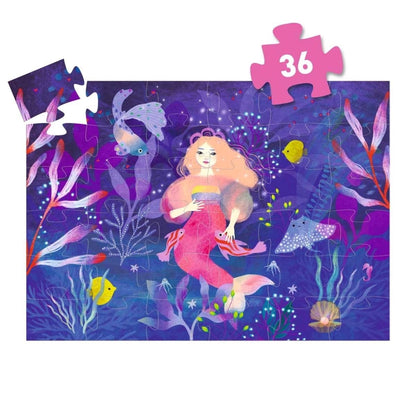 Djeco Silhouette Puzzles - Ella The Mermaid