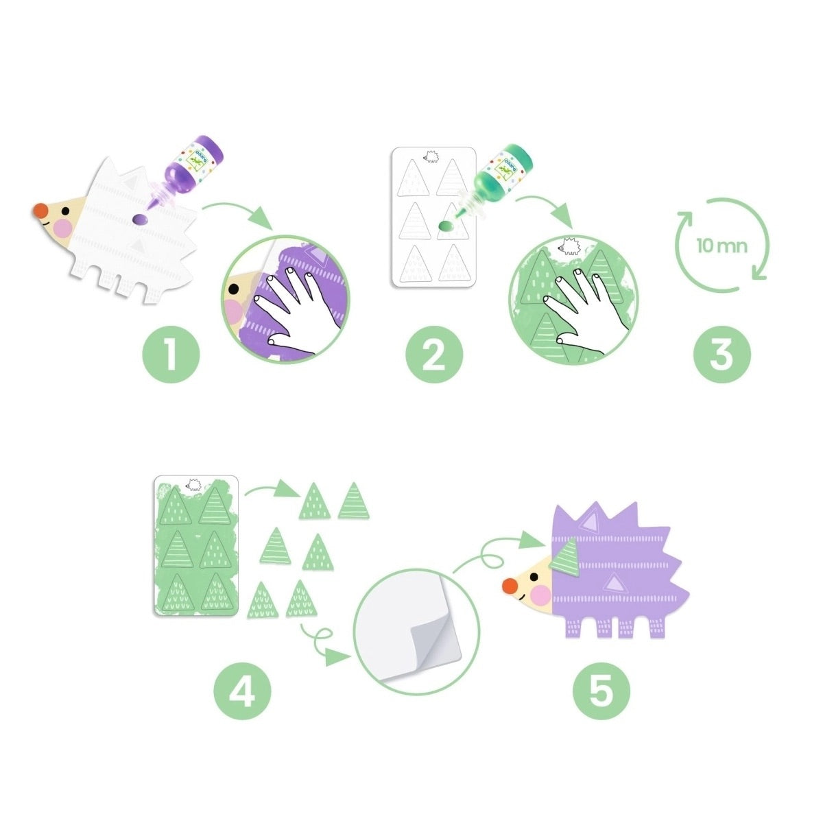 Djeco Magic Finger Painting - Small Form