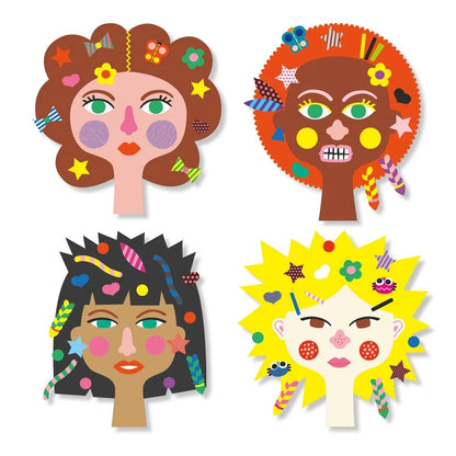 Djeco Create With Stickers - Hairdresser