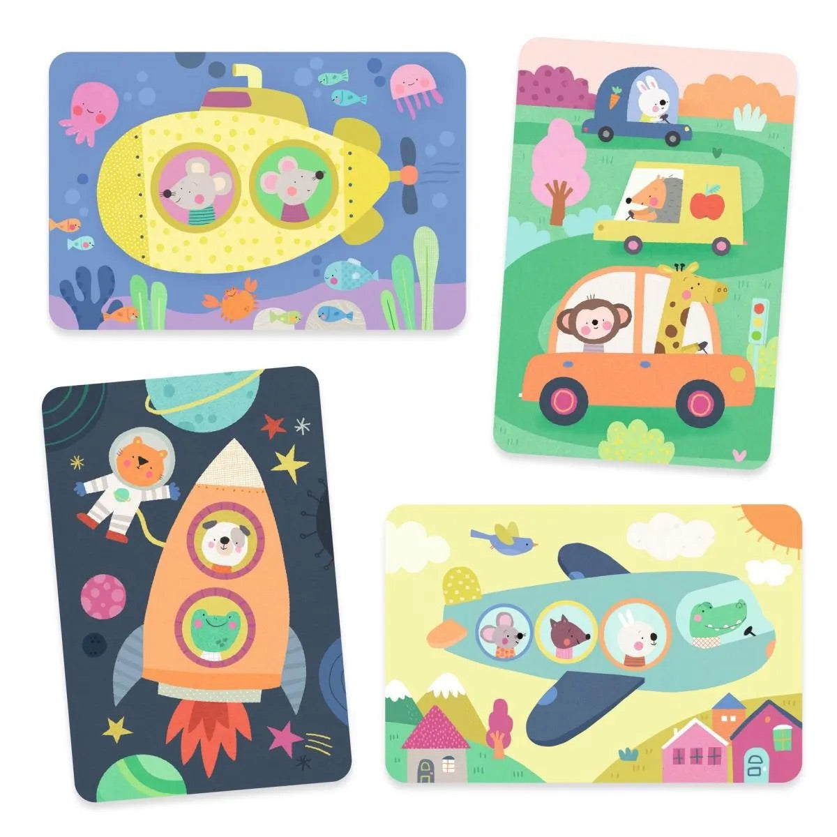 Djeco Magic Colouring - On The Road for toddlers