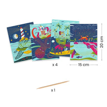 Load image into Gallery viewer, Djeco Scratch Card - Topsy Turvy for boys/girls