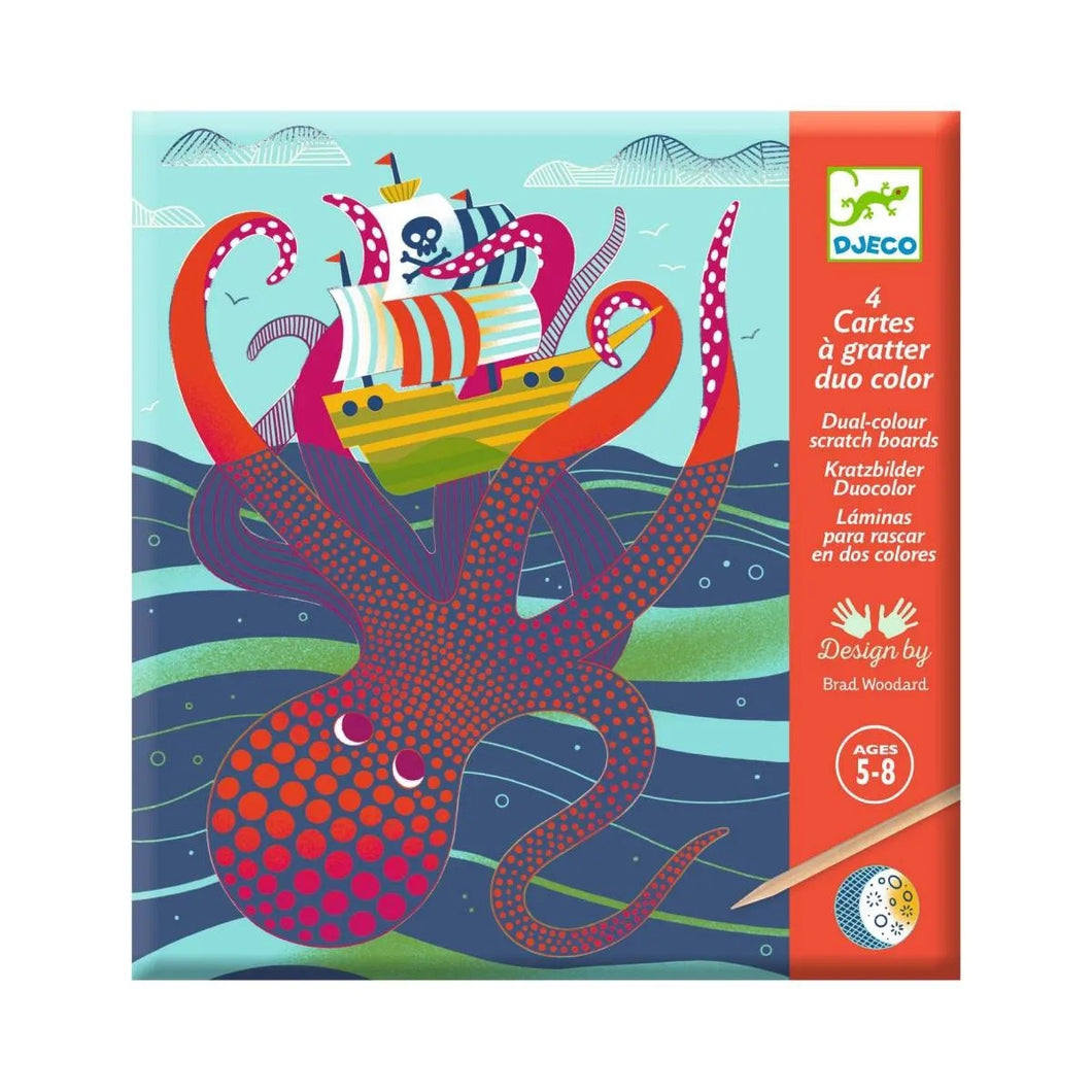 Djeco Scratch Card - Topsy Turvy