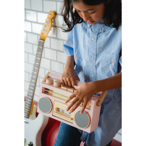 Kiko & gg Wooden Tape Recorder in pink