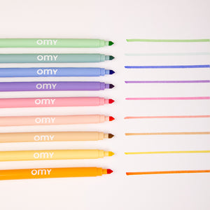 OMY Pastel Colour Feltpens for kids/children