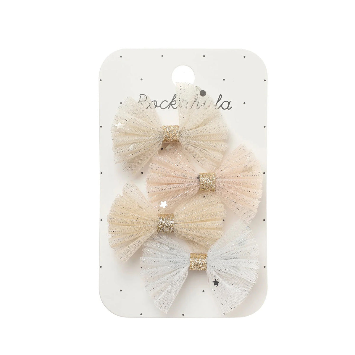 Rockahula Kids Shimmer Tulle Mini Bow Clips