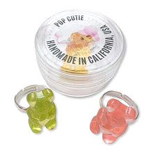 Load image into Gallery viewer, Pop Cutie Gummy Bear Rings for kids/children