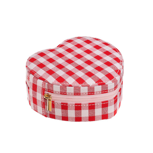 Rockahula Kids Gingham Love Heart Jewellery Box