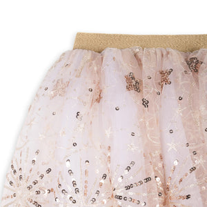 Ratatam Embroidered Skirt with small pleats