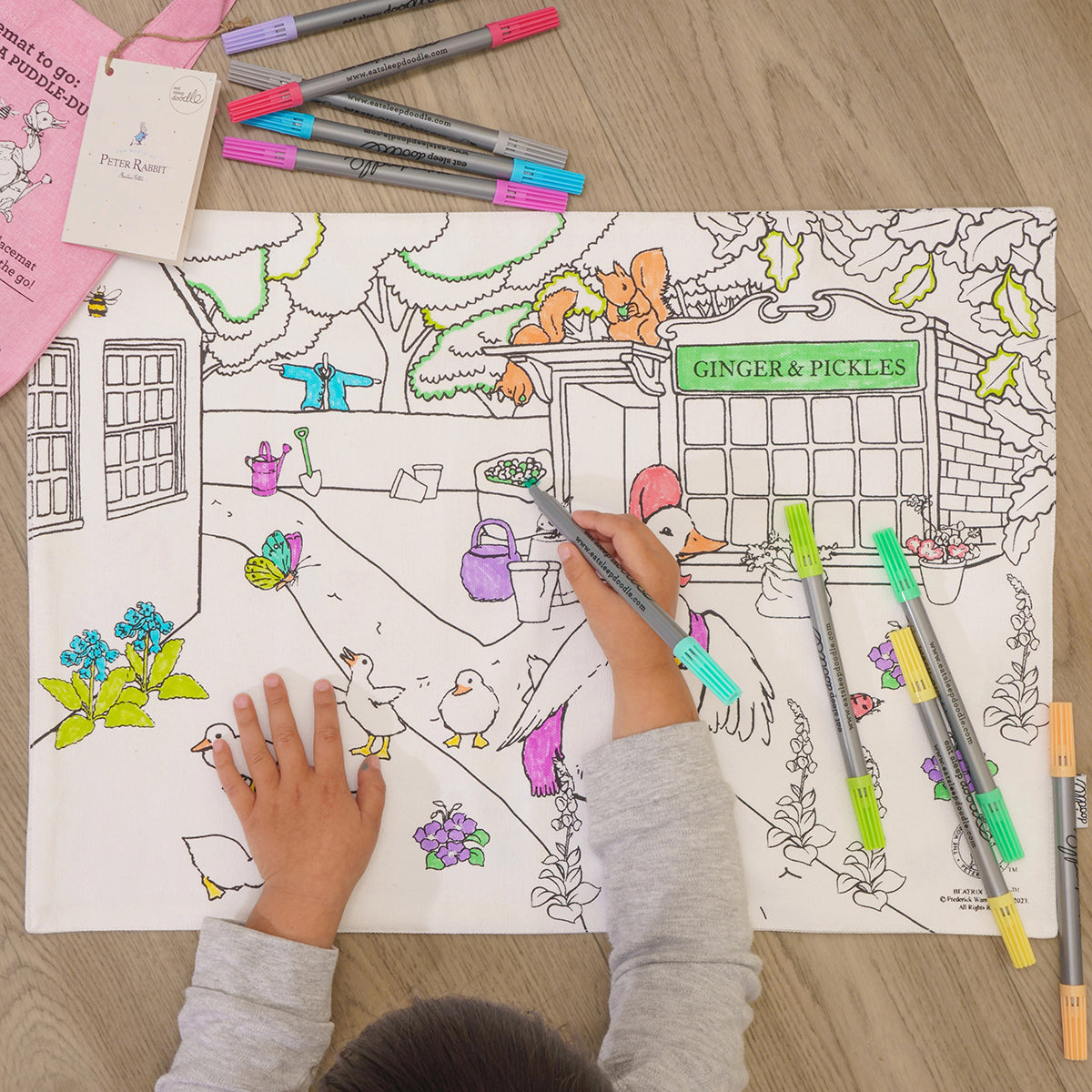 Eat Sleep Doodle Placemat - Jemima Puddle-Duck