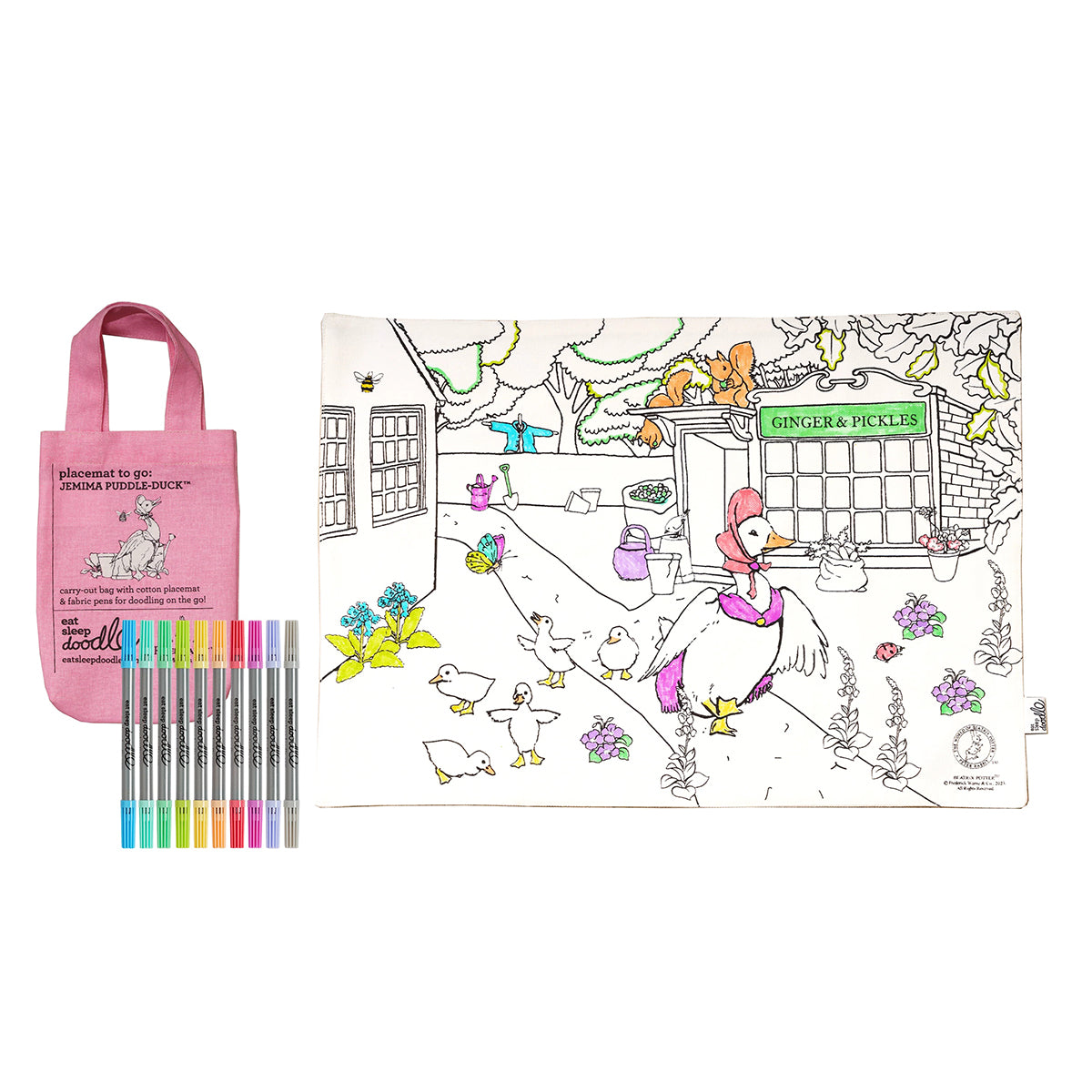 Eat Sleep Doodle Placemat - Jemima Puddle-Duck