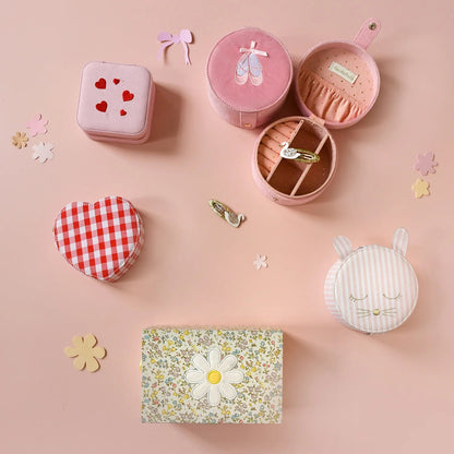 Rockahula Kids Gingham Love Heart Jewellery Box