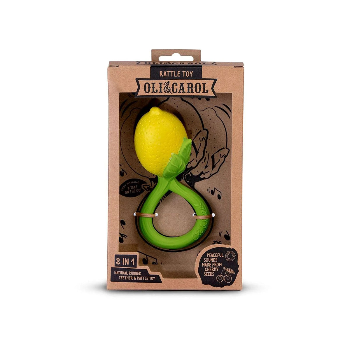 Oli&Carol Lemon Rattle Toy