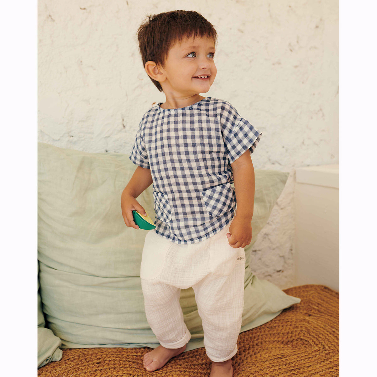 Búho Gingham Shirt with pockets