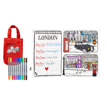 Load image into Gallery viewer, Eat Sleep Doodle Placemat - London for outdoor fun