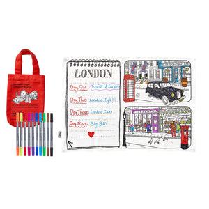 Eat Sleep Doodle Placemat - London for outdoor fun