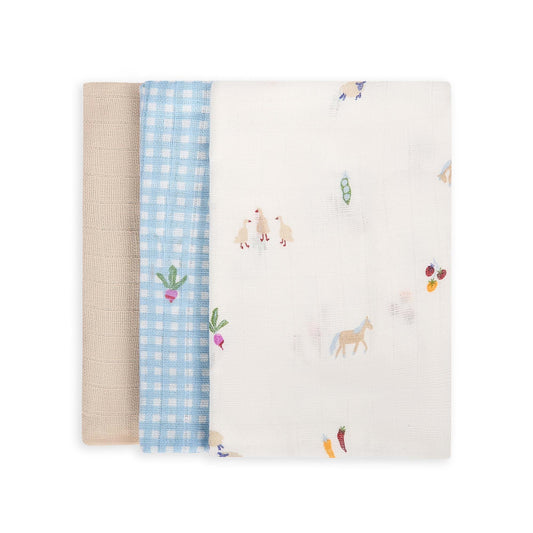 Avery Row Organic Baby Muslin Square Set
