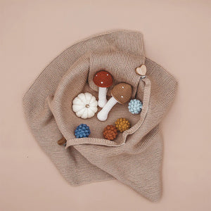 Patti Oslo Mushroom Rattle With Bell for babies