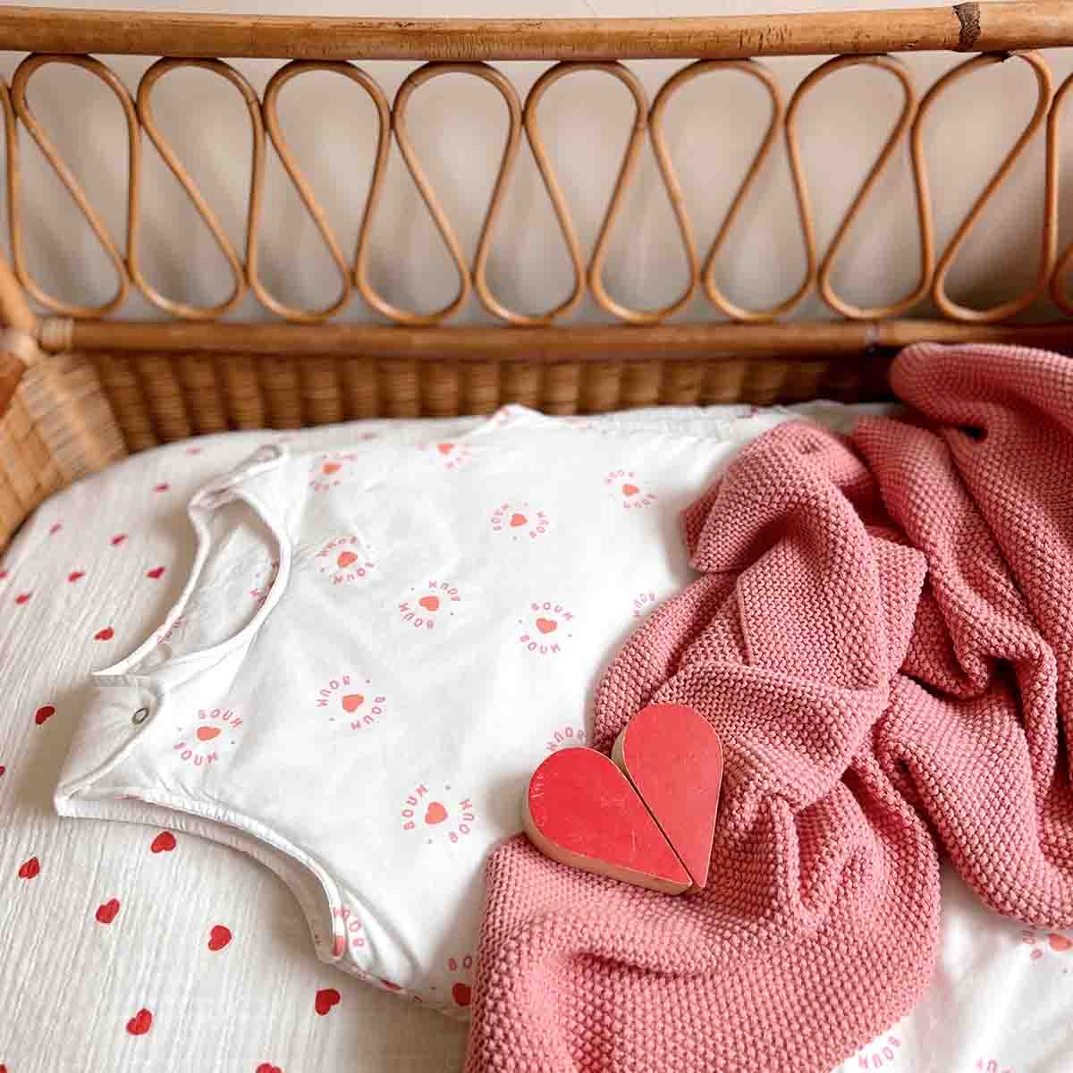 Rose In April Baby Cotton Blanket ss25