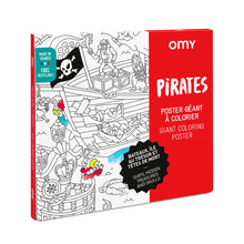 Load image into Gallery viewer, OMY Colouring Poster - Pirates for kids/children