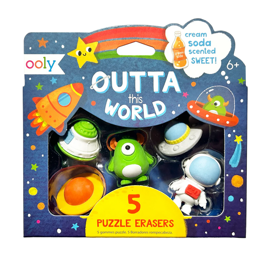 OOLY Outta This World Scented Puzzle Erasers