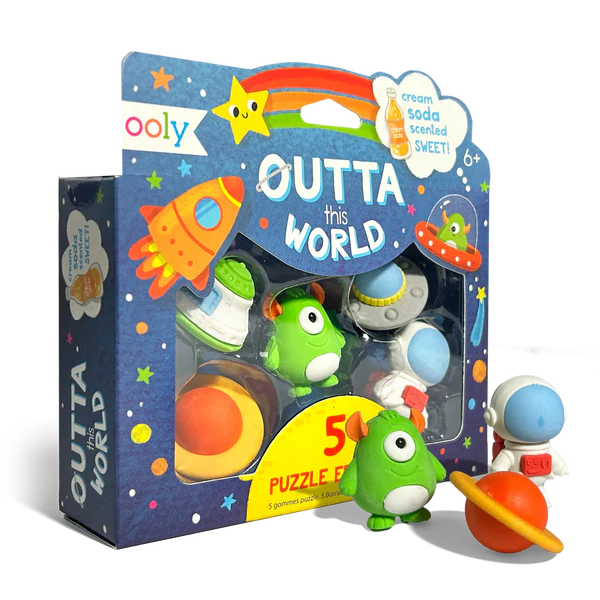 OOLY Outta This World Scented Puzzle Erasers