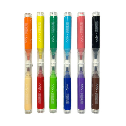 OOLY x Peanuts Double-Ended Brush & Stamp Markers