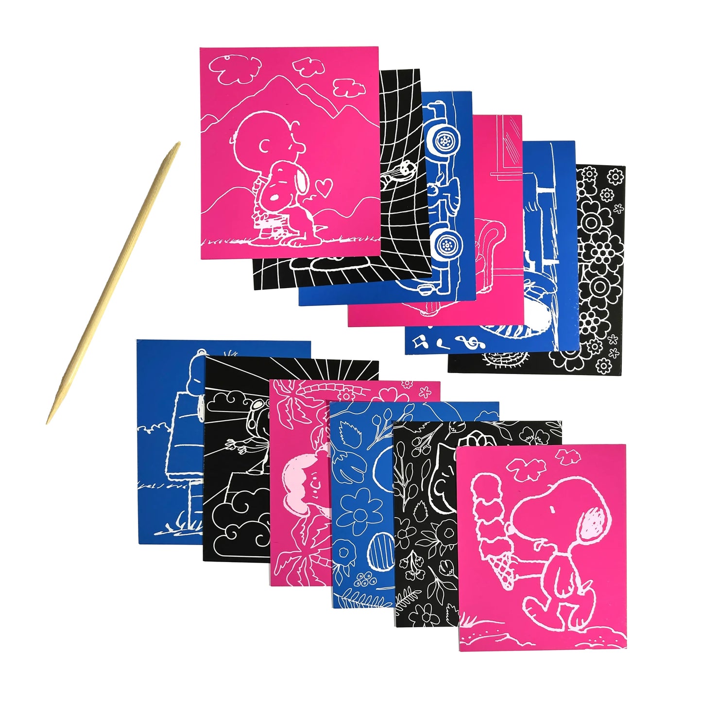 OOLY x Peanuts Scratch Art Kit