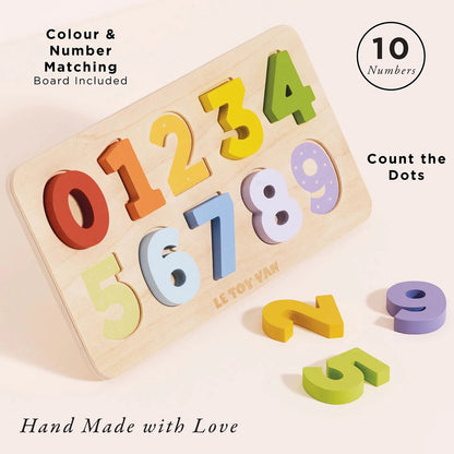 Le Toy Van Counting Wooden Numbers Shape Sorter