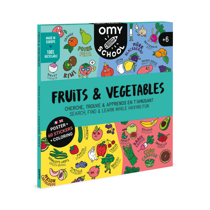 OMY School Poster - Fruit & Vegetables