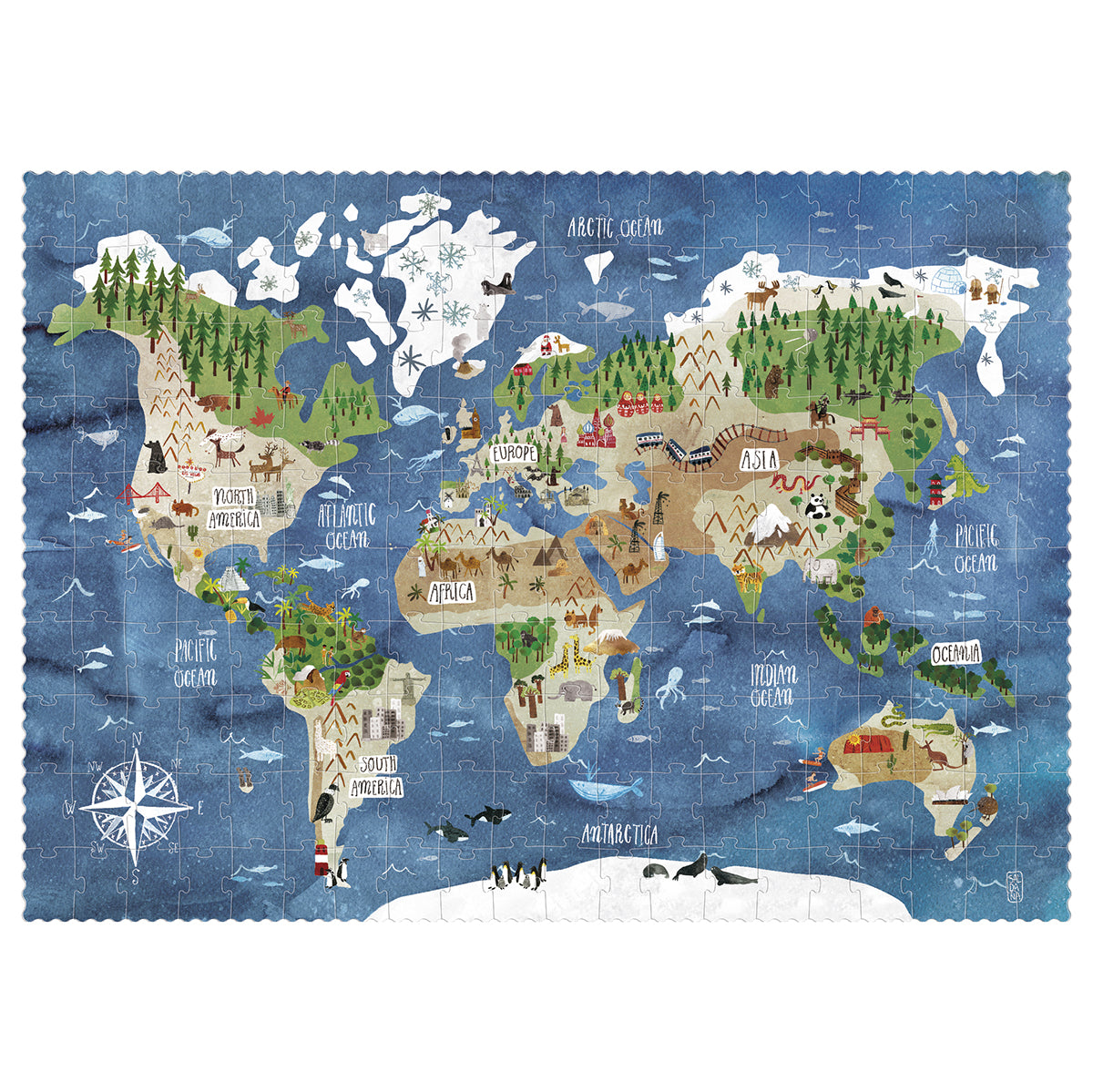 Londji Puzzle - Discover The World for boys/girls