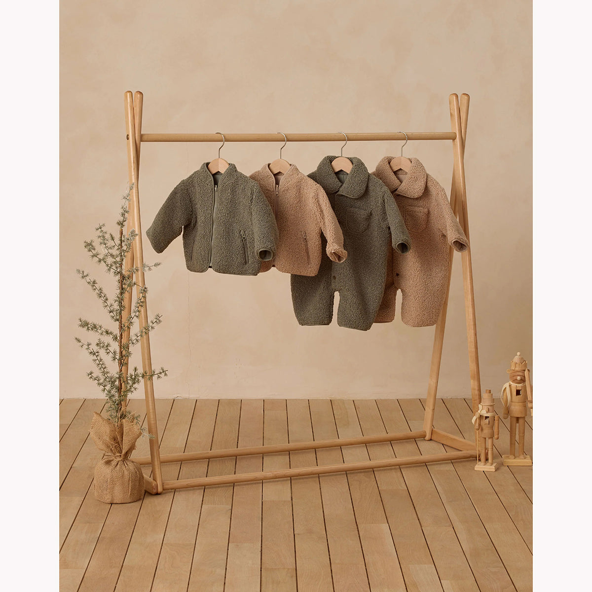 Quincy Mae Shearling Zip Jacket