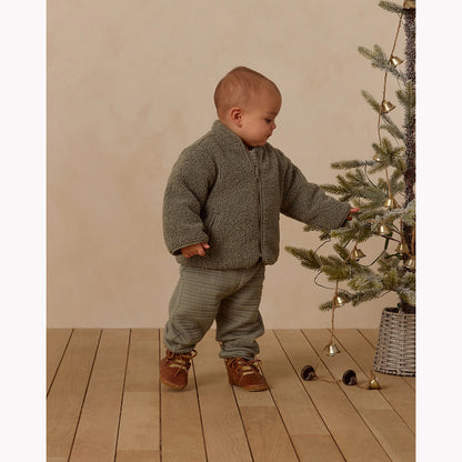 Quincy Mae Shearling Zip Jacket