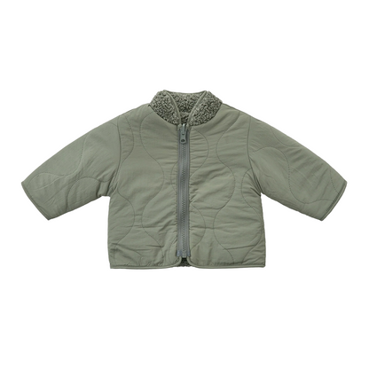 Quincy Mae Shearling Zip Jacket